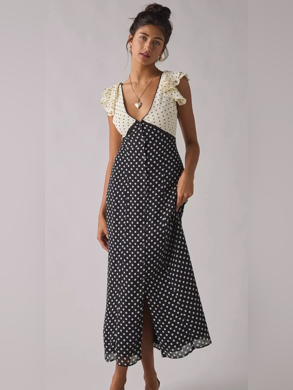 Kimchi Green Floral Maxi Dress